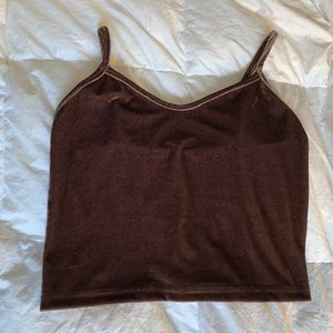 Velvet crop top